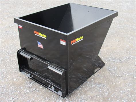 hopper for a skid steer|trash hopper for skid steer.